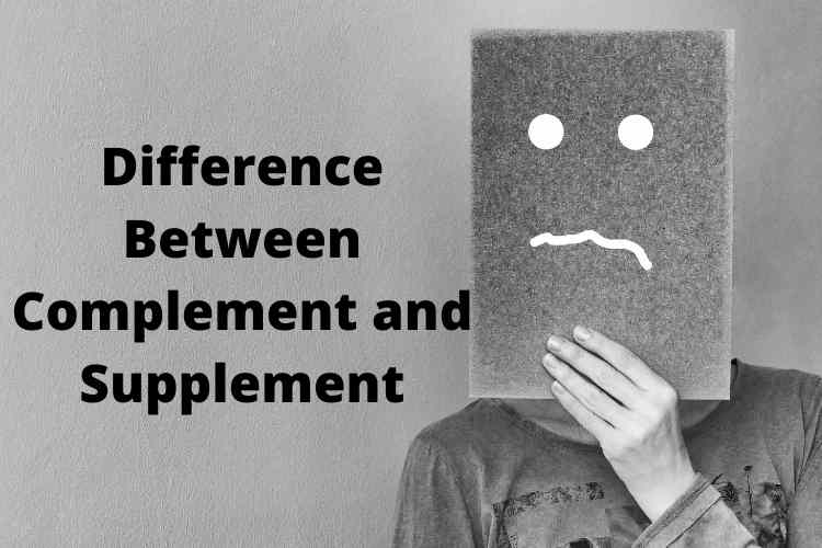 Difference Between Complement and Supplement